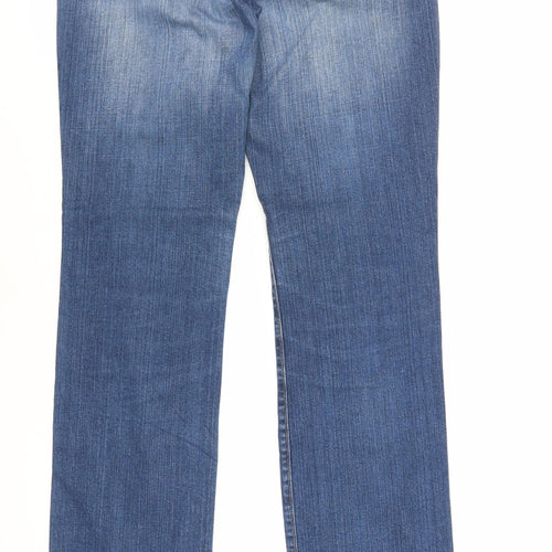 Gap Womens Blue Cotton Straight Jeans Size 30 in L33 in Regular Zip