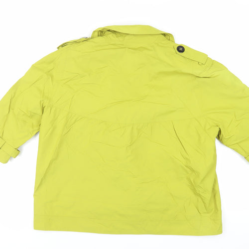 Four Seasons Womens Green Jacket Size XL Button - Water Resistant