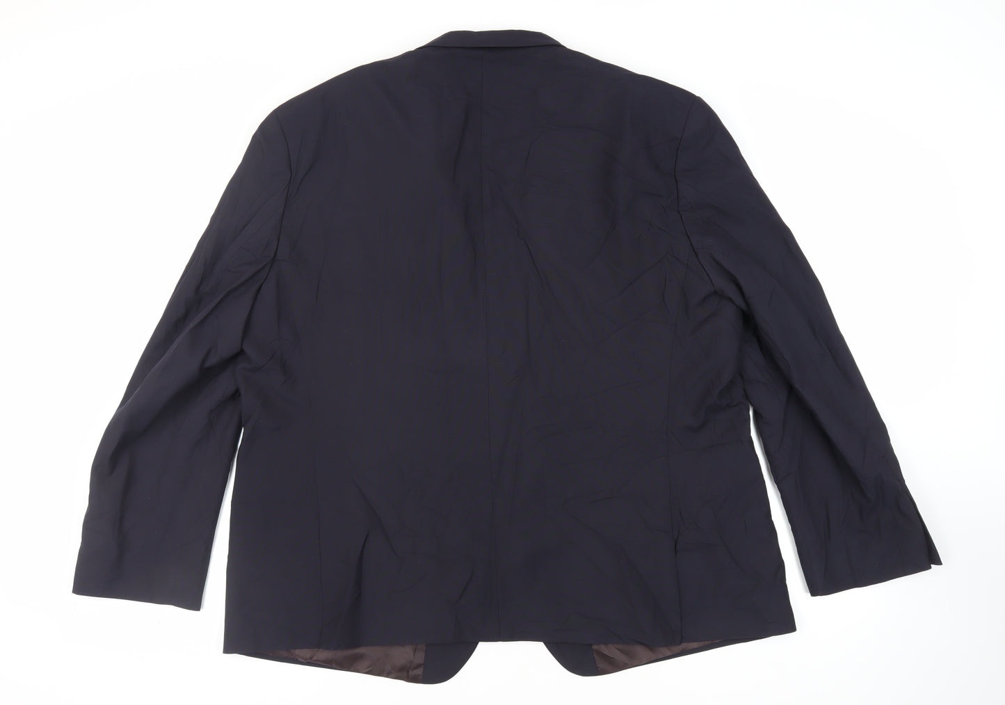 NEXT Mens Black Polyester Jacket Suit Jacket Size 52 Regular