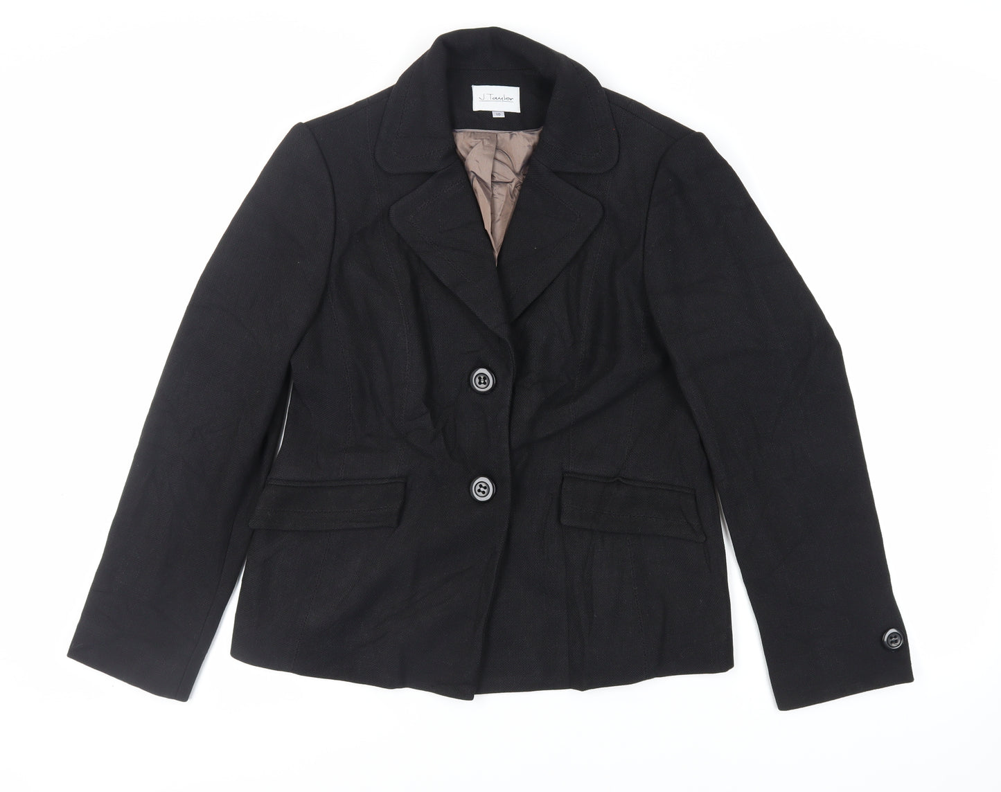 J.Taylor Womens Black Kimono Blazer Size 16 Button