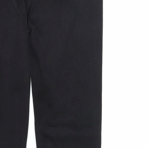 Zara Womens Black Cotton Skinny Jeans Size 10 L29 in Regular Zip