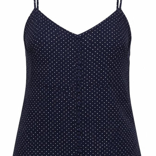Topshop Womens Multicoloured Polka Dot Viscose Camisole Blouse Size 6 V-Neck