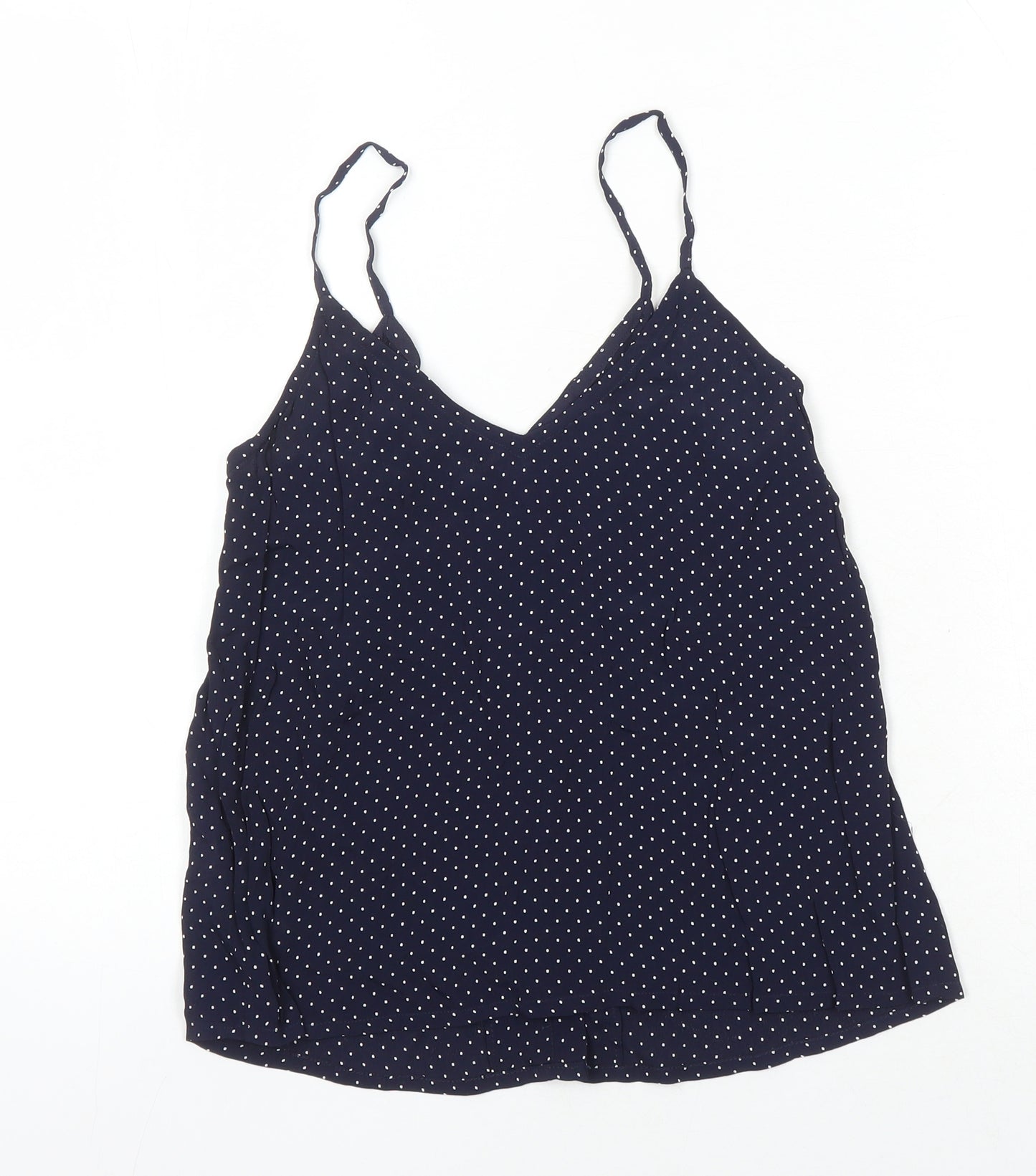 Topshop Womens Multicoloured Polka Dot Viscose Camisole Blouse Size 6 V-Neck