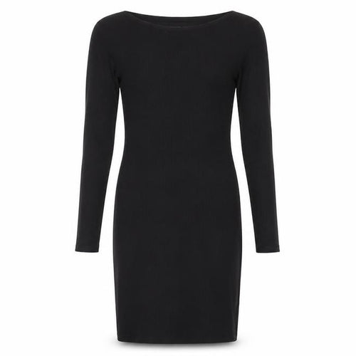 Nasty Gal Womens Black Polyester Bodycon Size 10 Boat Neck