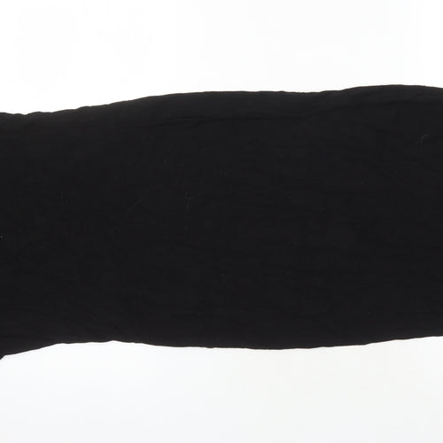 Boohoo Womens Black Viscose T-Shirt Dress Size 12 Round Neck