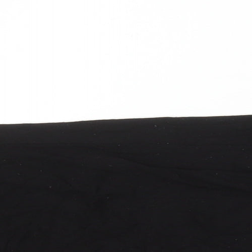 Boohoo Womens Black Viscose T-Shirt Dress Size 12 Round Neck