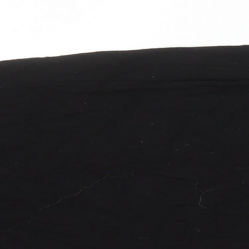 Boohoo Womens Black Viscose T-Shirt Dress Size 12 Round Neck