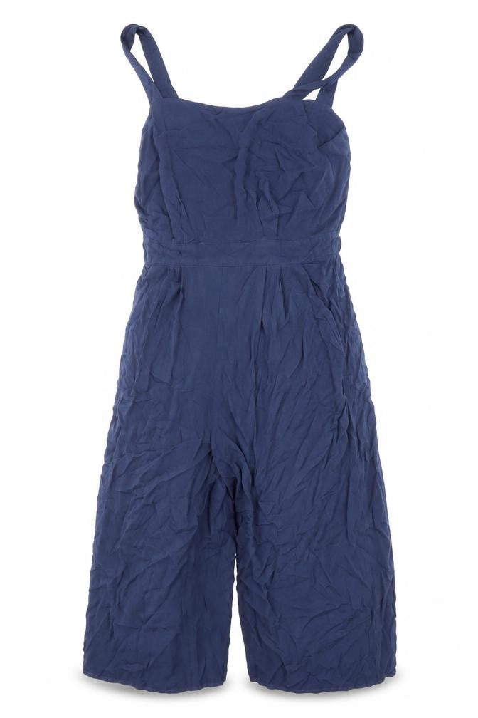 Warehouse Womens Blue Viscose Playsuit One-Piece Size 12 L15 in