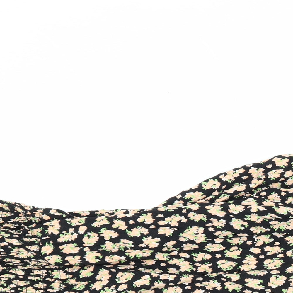 New Look curves Womens Multicoloured Floral Viscose A-Line Size 26 V-Neck