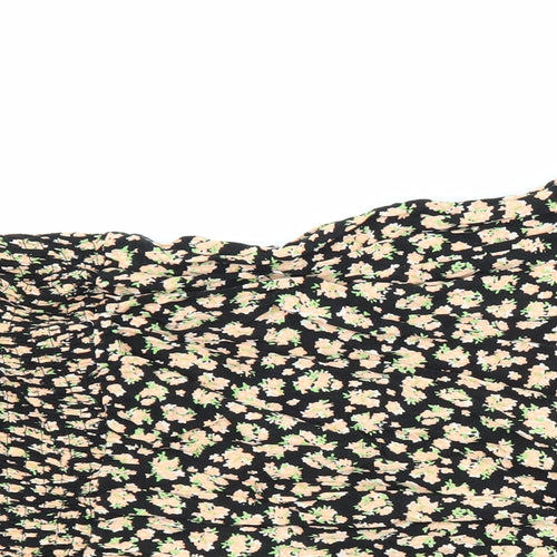 New Look curves Womens Multicoloured Floral Viscose A-Line Size 26 V-Neck