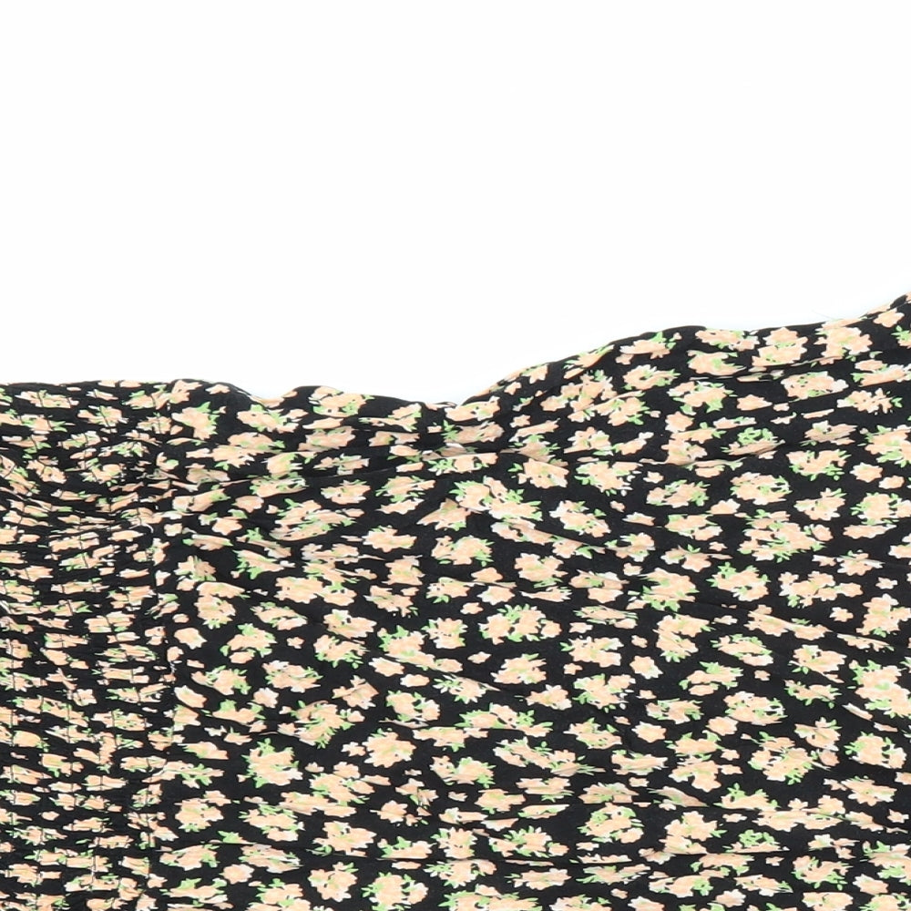 New Look curves Womens Multicoloured Floral Viscose A-Line Size 26 V-Neck