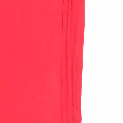 Misguided Womens Red Viscose Maxi Size S Off the Shoulder