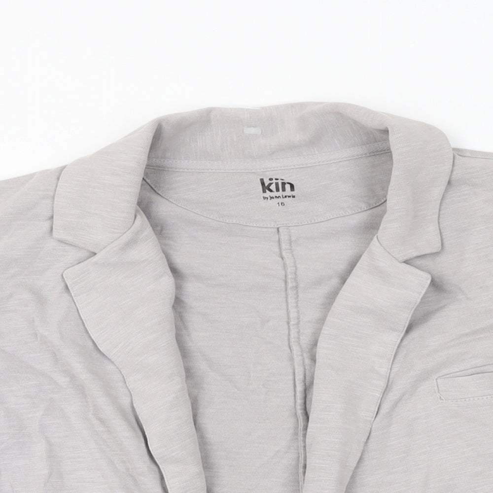 John Lewis Womens Grey Jacket Size 16