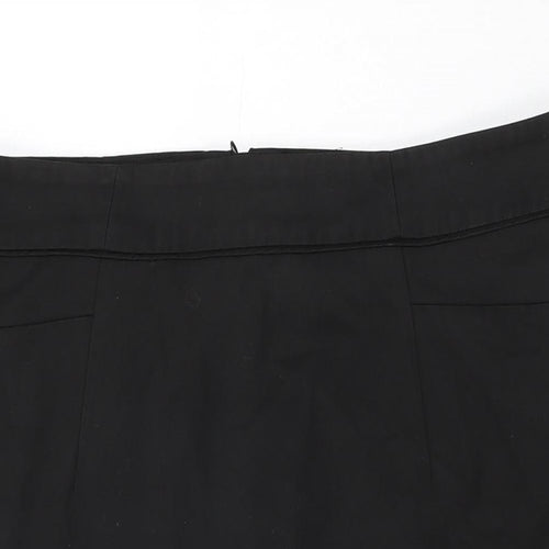 NEXT Womens Black Polyester Straight & Pencil Skirt Size 18 Zip