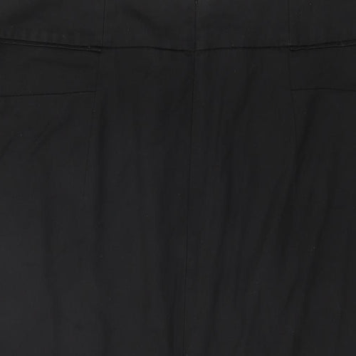 NEXT Womens Black Polyester Straight & Pencil Skirt Size 18 Zip