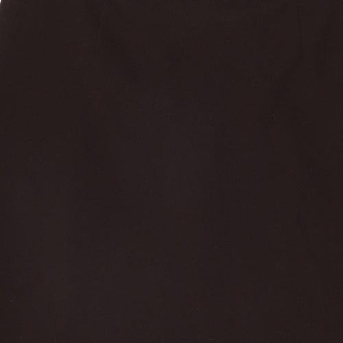 Bonmarché Womens Brown Polyester Swing Skirt Size 16 Zip