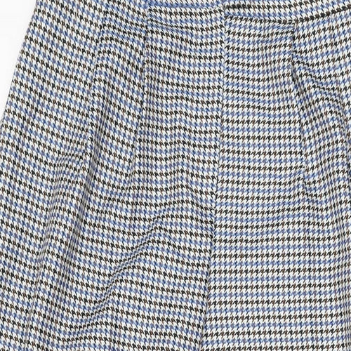 Shopping Shop Womens Grey Geometric Polyester Trousers Size XL L28 in Regular Zip