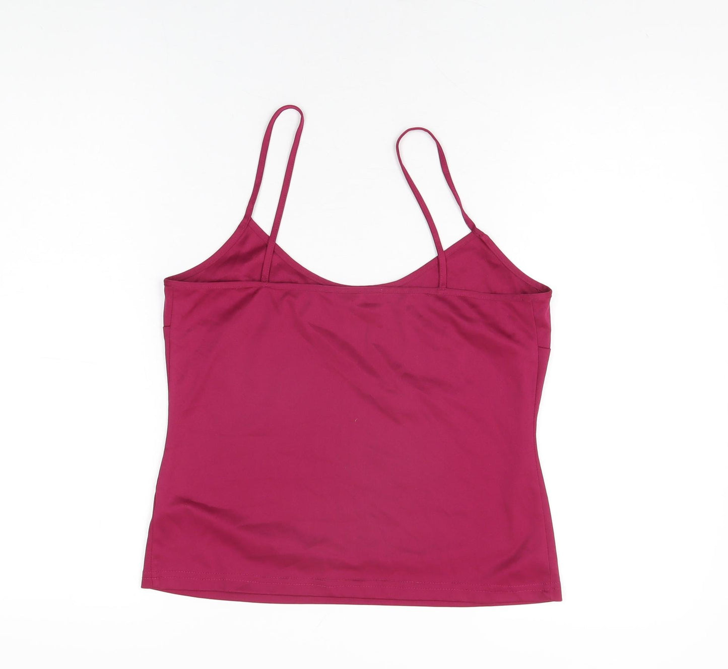 Debenhams Womens Purple Polyester Camisole T-Shirt Size 12 Scoop Neck
