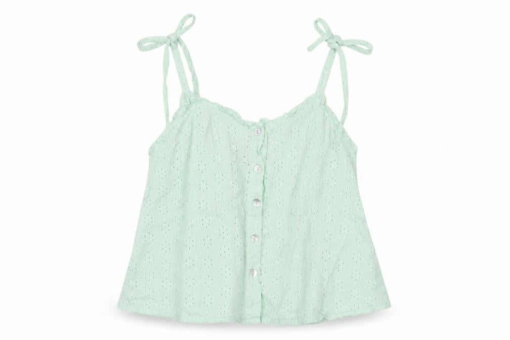 Boux Avenue Womens Blue Geometric Cotton Top Pyjama Top Size 10 Button