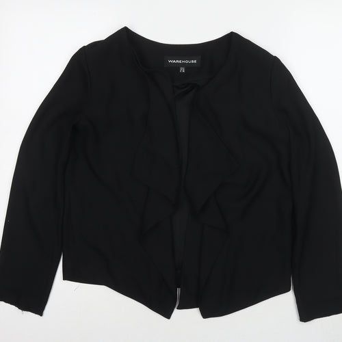 Warehouse Womens Black Kimono Blazer Size 12