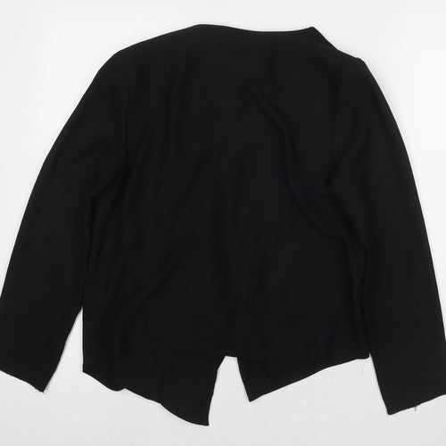 Warehouse Womens Black Kimono Blazer Size 12