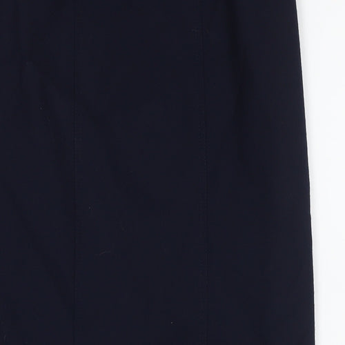 NEXT Womens Blue Wool Straight & Pencil Skirt Size 8 Zip