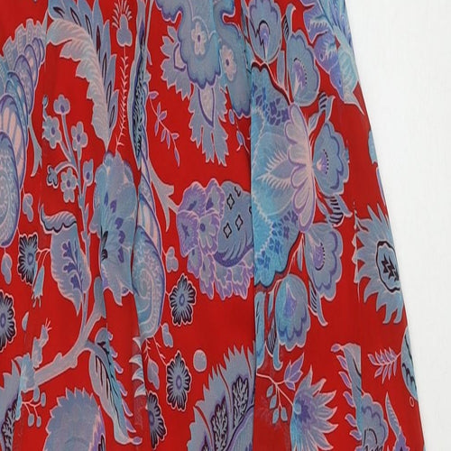 ASOS Womens Multicoloured Floral Polyester Maxi Size 8 Halter Zip