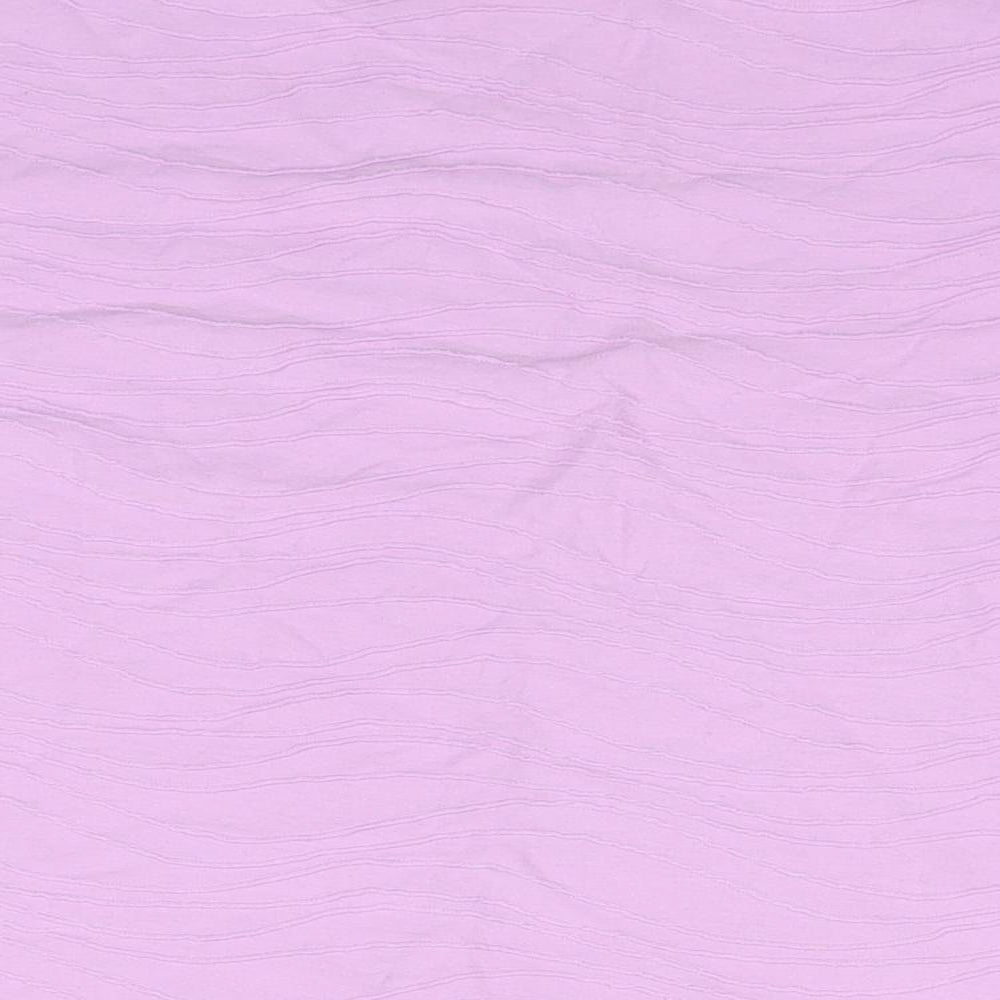 EWM Womens Purple Polyester Basic T-Shirt Size 18 Round Neck - Size 18-20