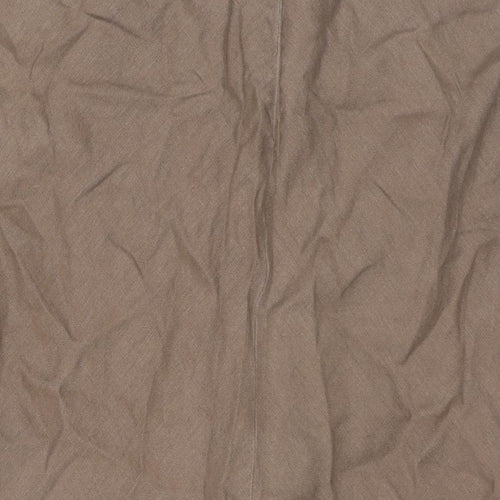 Boden Womens Brown Linen A-Line Skirt Size 14 Zip