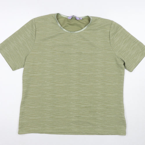 EWM Womens Green Polyester Basic Tank Size 18 Round Neck - Size 18-20
