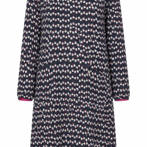 Adini Womens Grey Geometric Cotton Jumper Dress Size S Round Neck Pullover