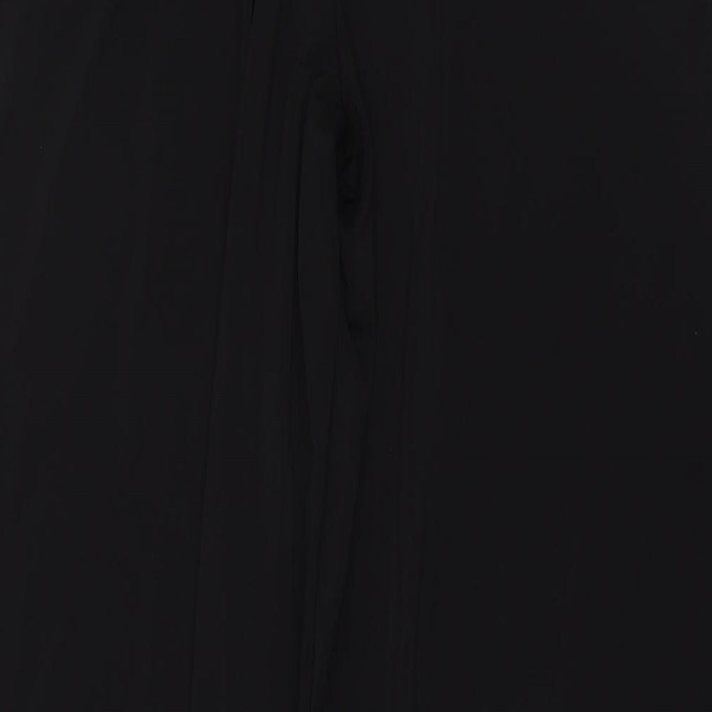 Belle Du Jour Womens Black Polyester Trousers Size 12 L30 in Regular