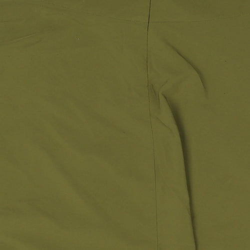 Belle Poque Womens Green Viscose Swing Skirt Size XL Zip