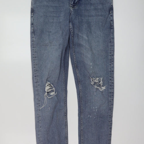 ASOS Mens Blue Cotton Skinny Jeans Size 29 in L32 in Regular Button