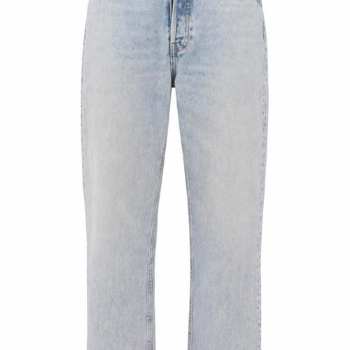 Zara Womens Blue Cotton Straight Jeans Size 10 L26 in Regular Button