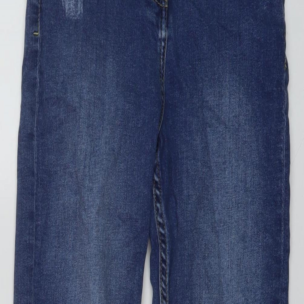 John Lewis Boys Blue Cotton Straight Jeans Size 11 Years Regular Button
