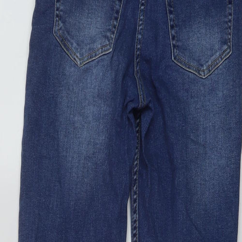 John Lewis Boys Blue Cotton Straight Jeans Size 11 Years Regular Button
