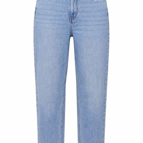 New Look Womens Blue Cotton Mom Jeans Size 6 L26 in Regular Button