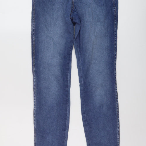 H&M Womens Blue Cotton Skinny Jeans Size 28 in L28 in Regular Button