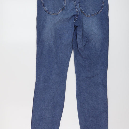 H&M Womens Blue Cotton Skinny Jeans Size 28 in L28 in Regular Button