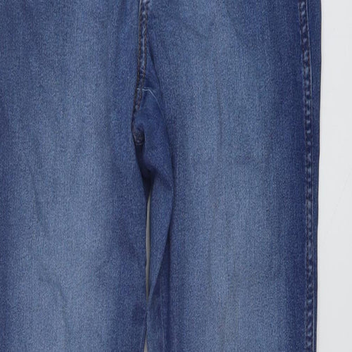 H&M Womens Blue Cotton Skinny Jeans Size 28 in L28 in Regular Button