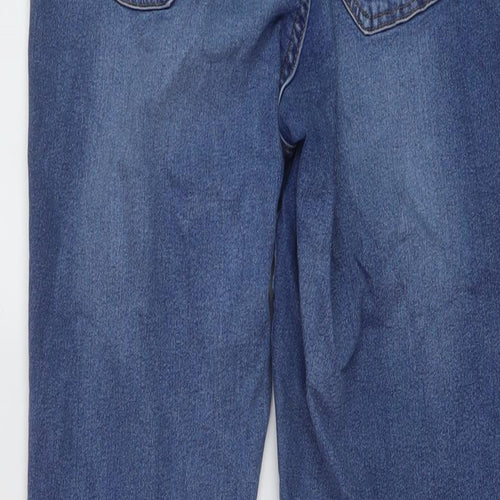 H&M Womens Blue Cotton Skinny Jeans Size 28 in L28 in Regular Button