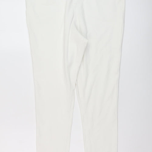 F&F Womens Ivory Cotton Jegging Jeans Size 16 L28 in Regular
