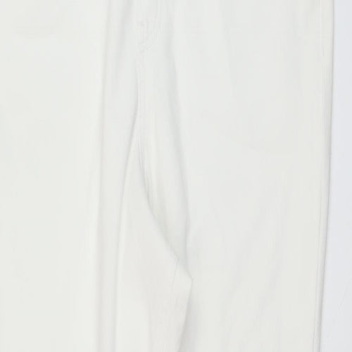 F&F Womens Ivory Cotton Jegging Jeans Size 16 L28 in Regular