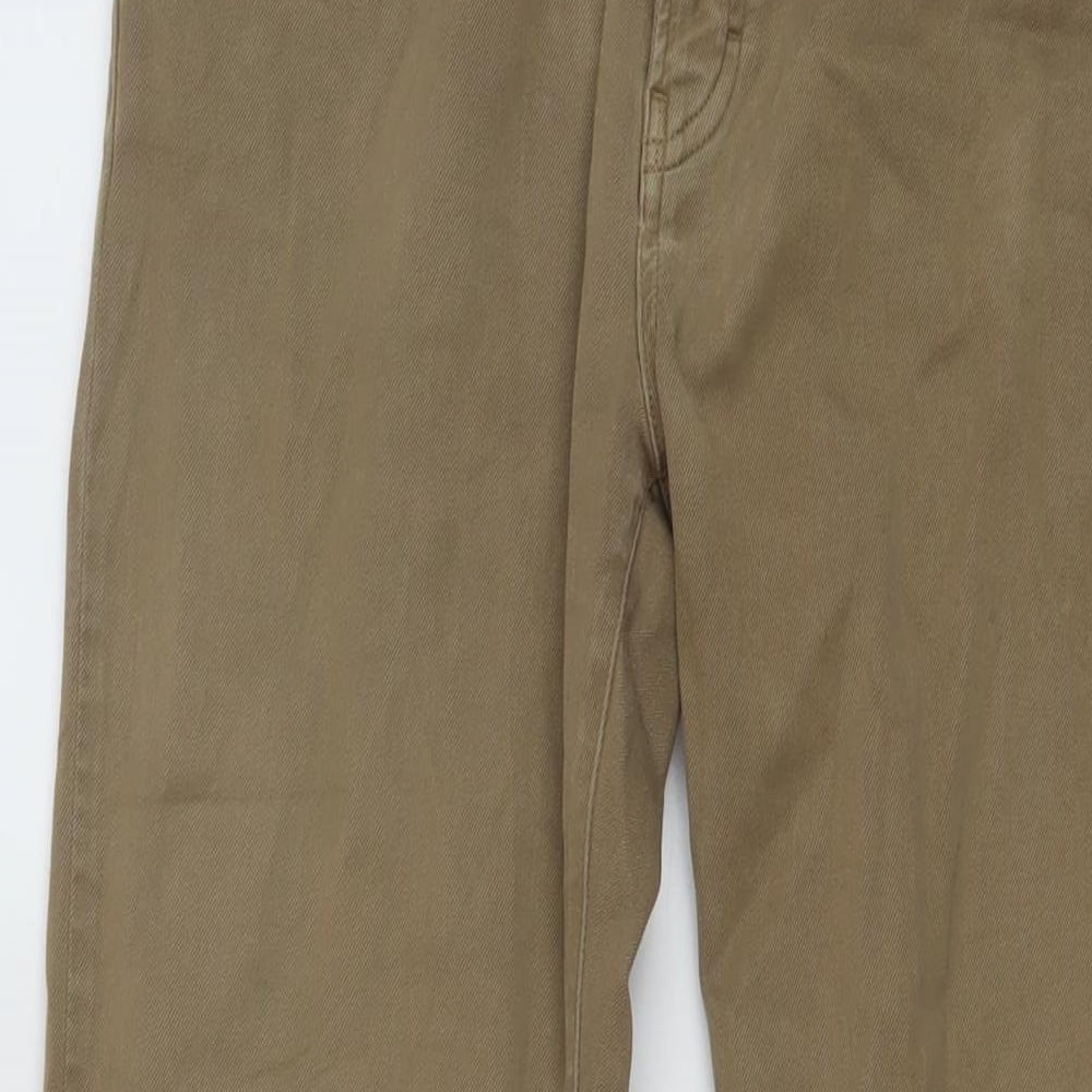 The Kooples Mens Brown Cotton Skinny Jeans Size 32 in L31 in Regular Button