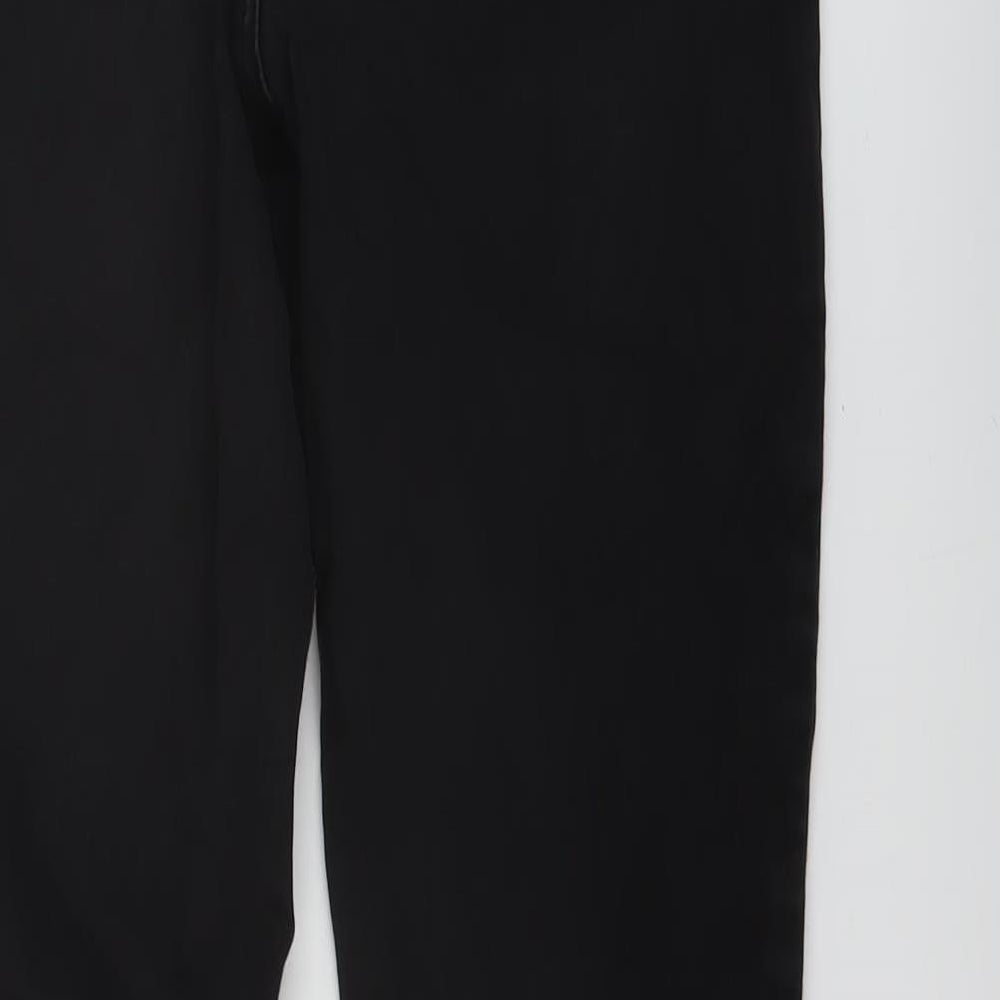 Marks and Spencer Womens Black Cotton Skinny Jeans Size 10 L27 in Regular Button