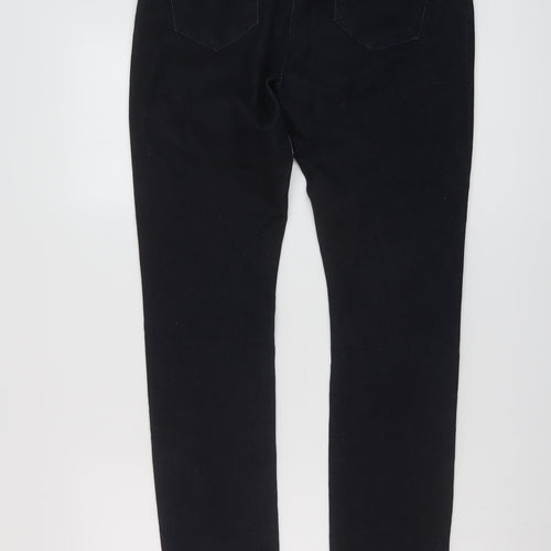 Papaya Womens Blue Cotton Skinny Jeans Size 14 L31 in Regular Button