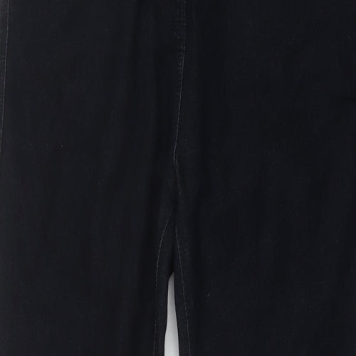 Papaya Womens Blue Cotton Skinny Jeans Size 14 L31 in Regular Button