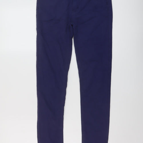 Denim & Co. Womens Blue Cotton Skinny Jeans Size 6 L30 in Regular Button