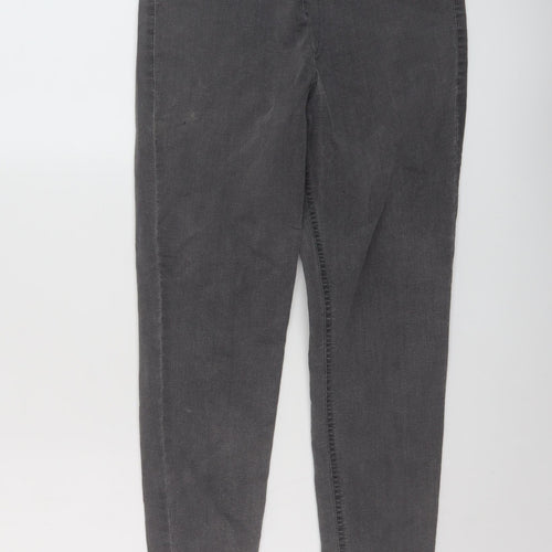 Marks and Spencer Womens Grey Cotton Jegging Jeans Size 12 L25 in Regular